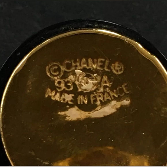 CHANEL Clover Gold Tone Earrings - Picture 7 of 7